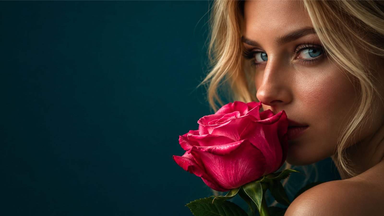 Rose and woman